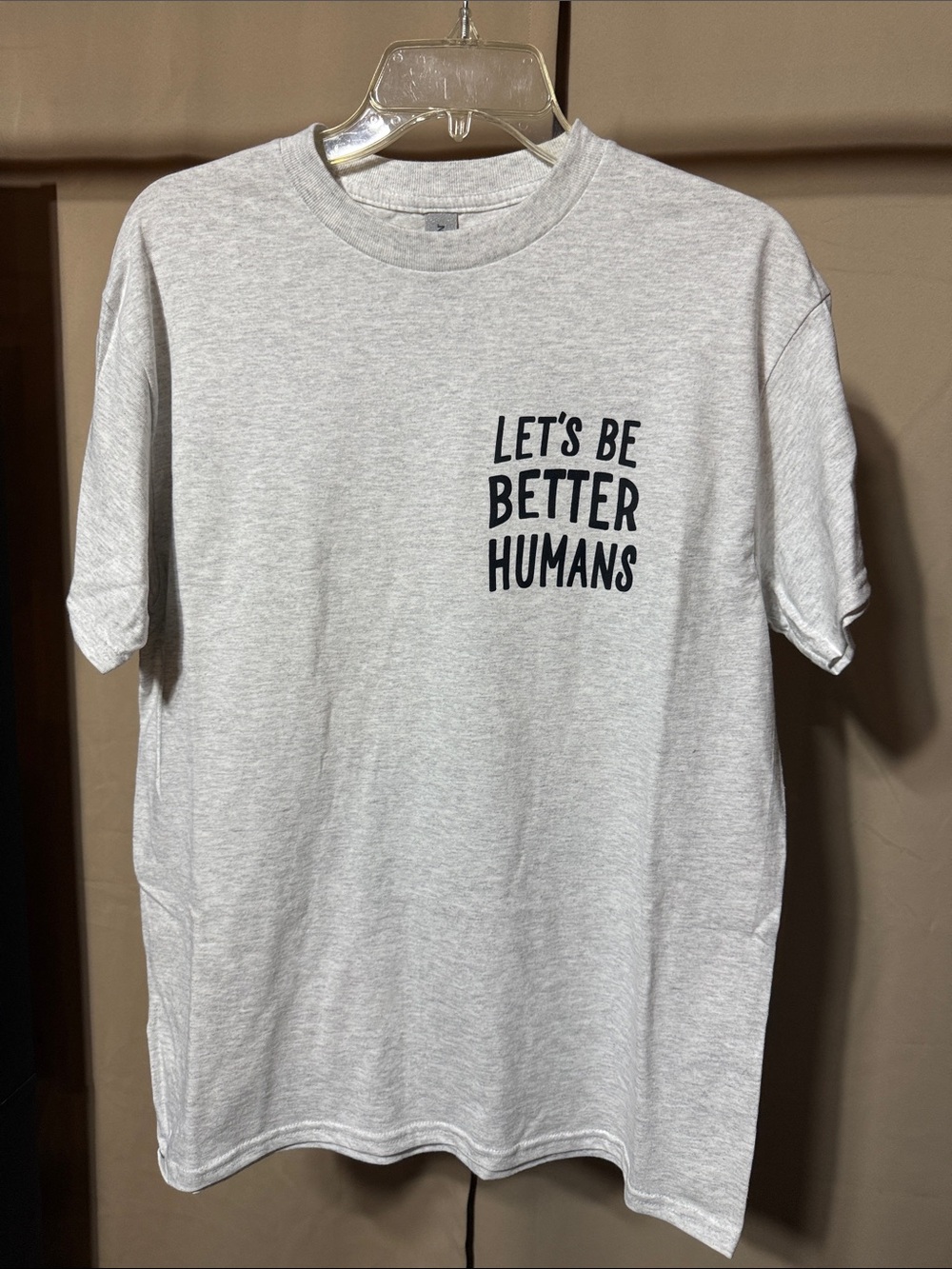 Let's Be Better Humans Graphic Tee - Light Gray